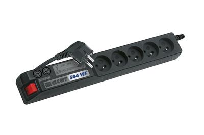 Solarix power panel ACAR A-504, 3 m, 5 positions, with surge protection without tray ACAR-A-504