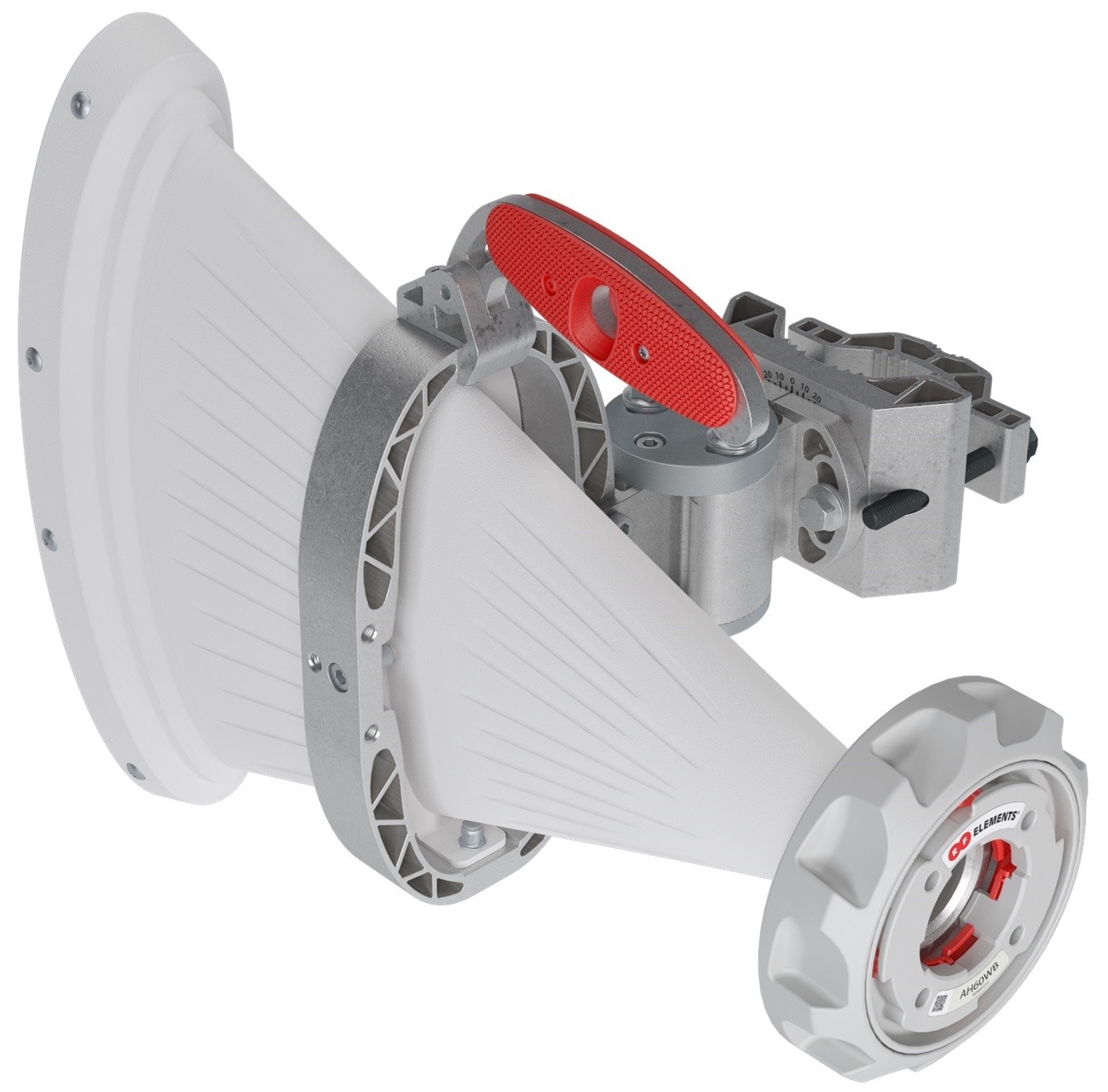 RF elements Asymmetrical Horn Wideband Antenna, 5/6GHz, 16dBi, 60°