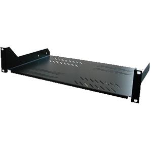 TRITON Police perforations 19 , 1U / 250mm, load capacity 20 kg, black