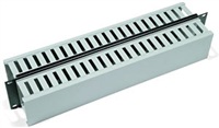 TRITON 19 cable management panel 2U sided plastic strip, gray-black = corresponds to the picture!