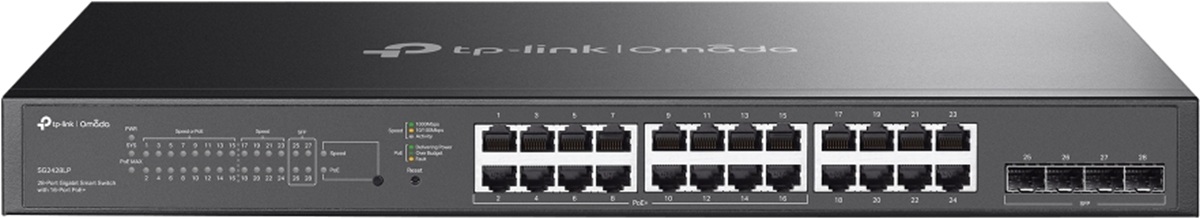 TP-Link SG2428LP - Omada 24-port gigabit smart swtitch with 16-port PoE+