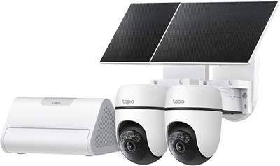 TP-Link Tapo HB112, Set of 3MP PT cameras, solar panels and hub