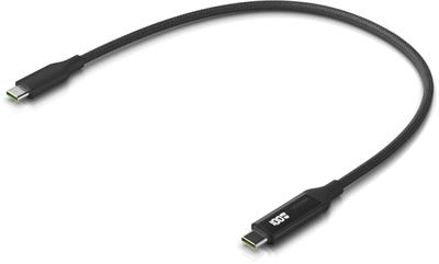 Ubiquiti UACC-Cable-USB-100W-0.3M-BK, USB-C cable with display, 0.3m