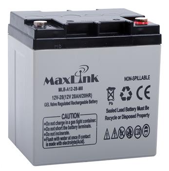MaxLink lead acid battery AGM 12V 28Ah, M6