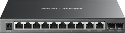 MERCUSYS MS112GMP, Gigabit desktop switch with 8-port PoE+