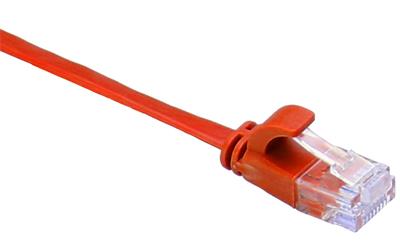Masterlan comfort patch cable UTP, flat, Cat6, 0,25m, red