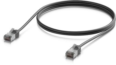Ubiquiti UACC-Cable-Patch-Outdoor-C6A-1M-BK, Outdoor Cat6a patch cable, 1m, black