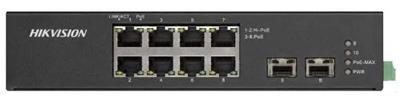 Hikvision DS-3T0510HP-E/HS Industrial PoE switch, 8x PoE, 110W