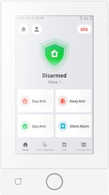 Hikvision DS-PK670MDW-HWE/White, AX HYBRID PRO touchscreen keypad, white