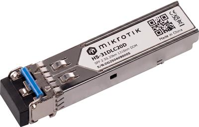 MikroTik SFP module HS-31DLC20D, MM, 20km, 1G/2.5G, 1310nm