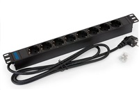 TRITON 19  Distribution Panel 8x230V DIN - 2m, Black