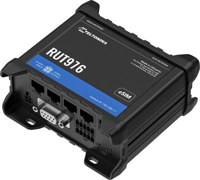 Teltonika RUT976, Industrial 5G RedCap Wi-Fi 4 router, eSIM