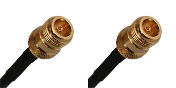 Pigtail RF240 0,2m - N female / N female
