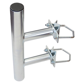 Antenna holder on mast T , lenght 20cm, height 50cm, d=60mm s vinkly + 2x U-Bolt 100mm