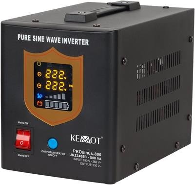 Kemot UPS 500W, 800VA, pure sine wave, 12V, black - Bazar