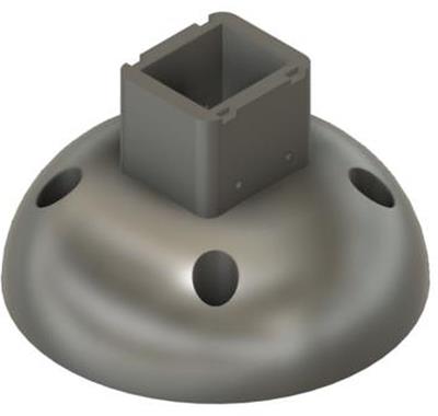 TP-LINK holder/stand for Tapo C500/C510W/C520WS cameras on wall and ceiling, white with cable cover - enlarged version