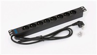 TRITON 19 distribution panel 8x230V, black, 2m