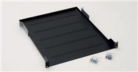 TRITON Police perforations 19 , 1U / 650 mm, 40 kg capacity, black