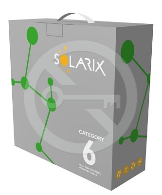 Solarix ethernet cable CAT6 UTP PVC 100m box